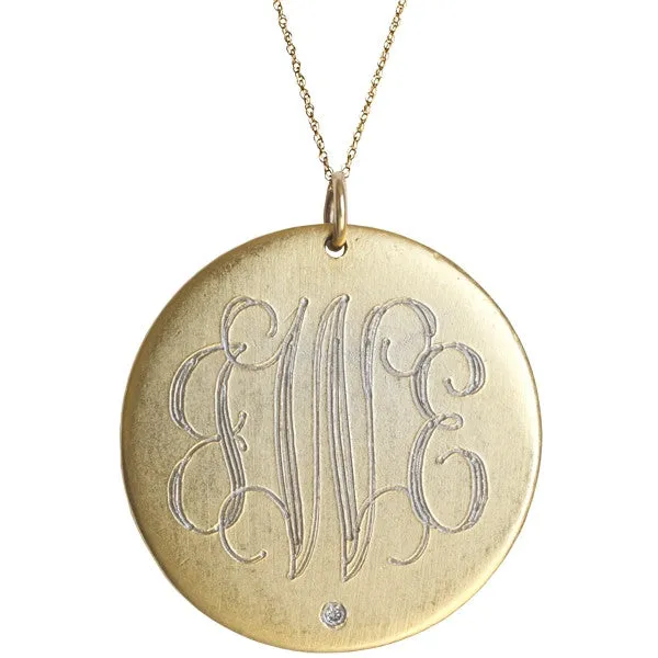 Antique Large Disc with a Diamond