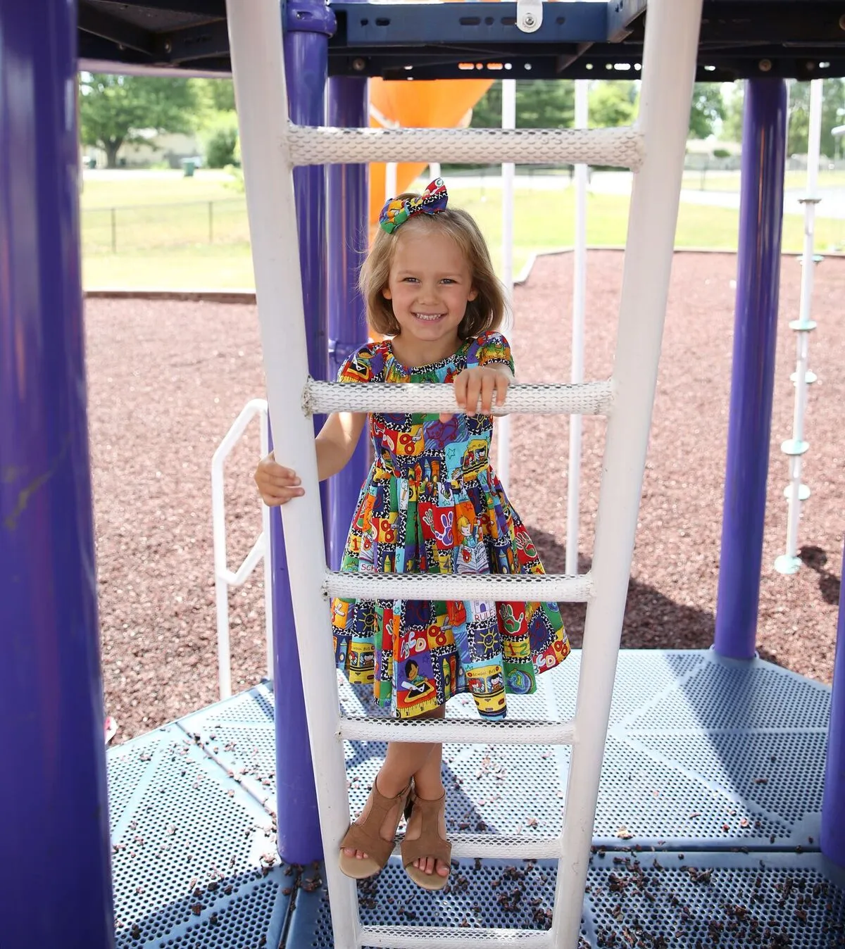 Back to School Peasant Dress