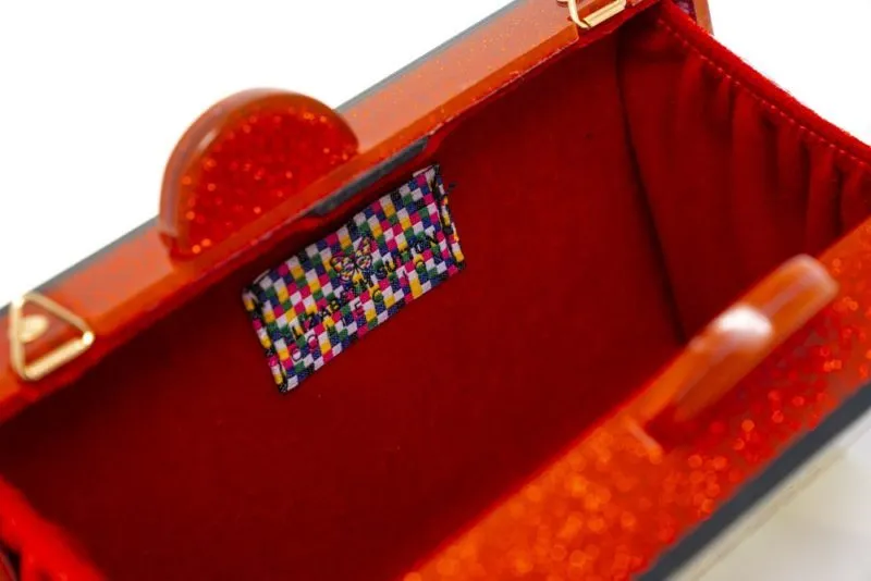 Clutch Purse Heart on Fire