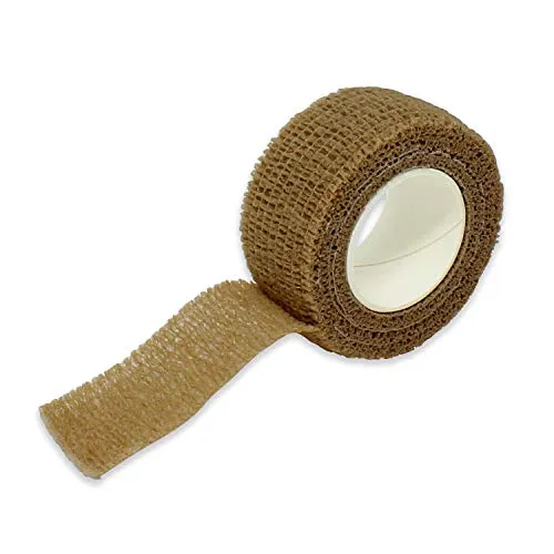 Ever Ready First Aid Self Adherent Cohesive Bandages 1" x 5 Yards, Tan - BOX OF 30