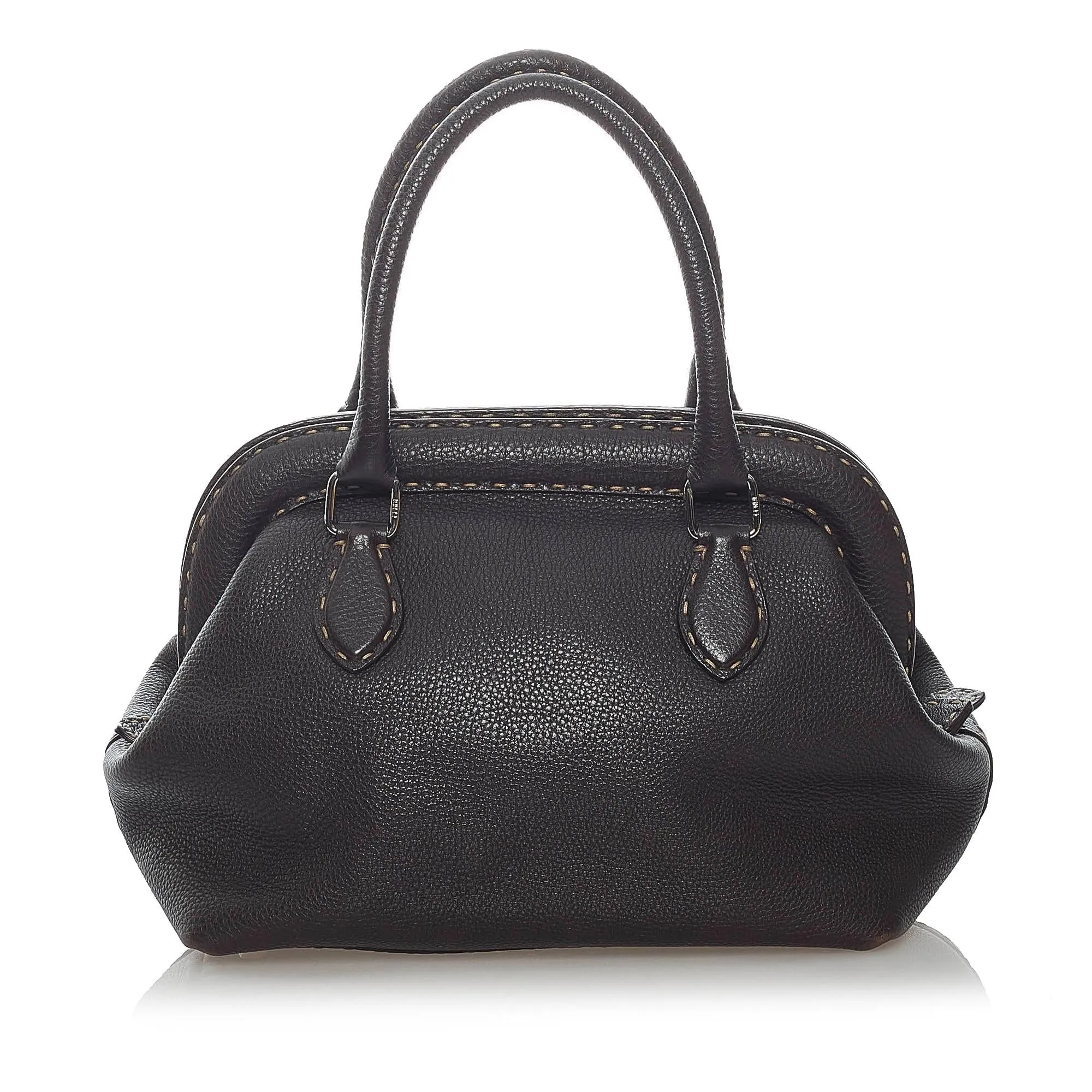 Fendi Selleria Leather Handbag (SHG-30990)