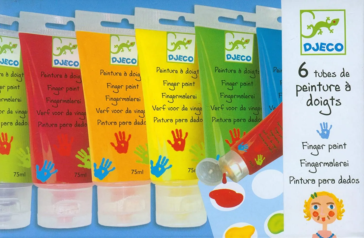 Finger Paint Tubes - Classic Colors
