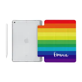 iPad SeeThru Case - Rainbow