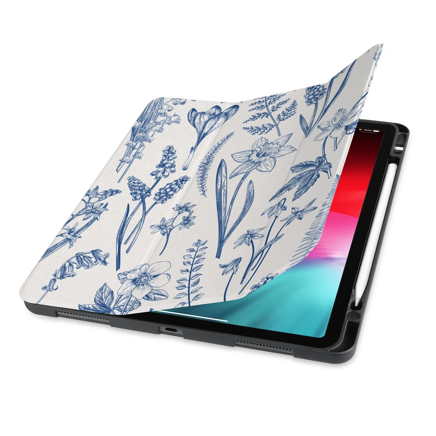 iPad Trifold Case - Flower