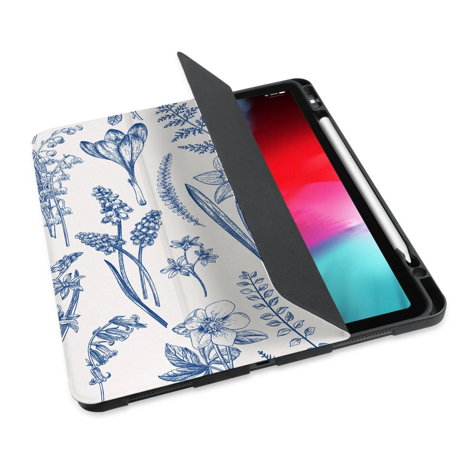 iPad Trifold Case - Flower