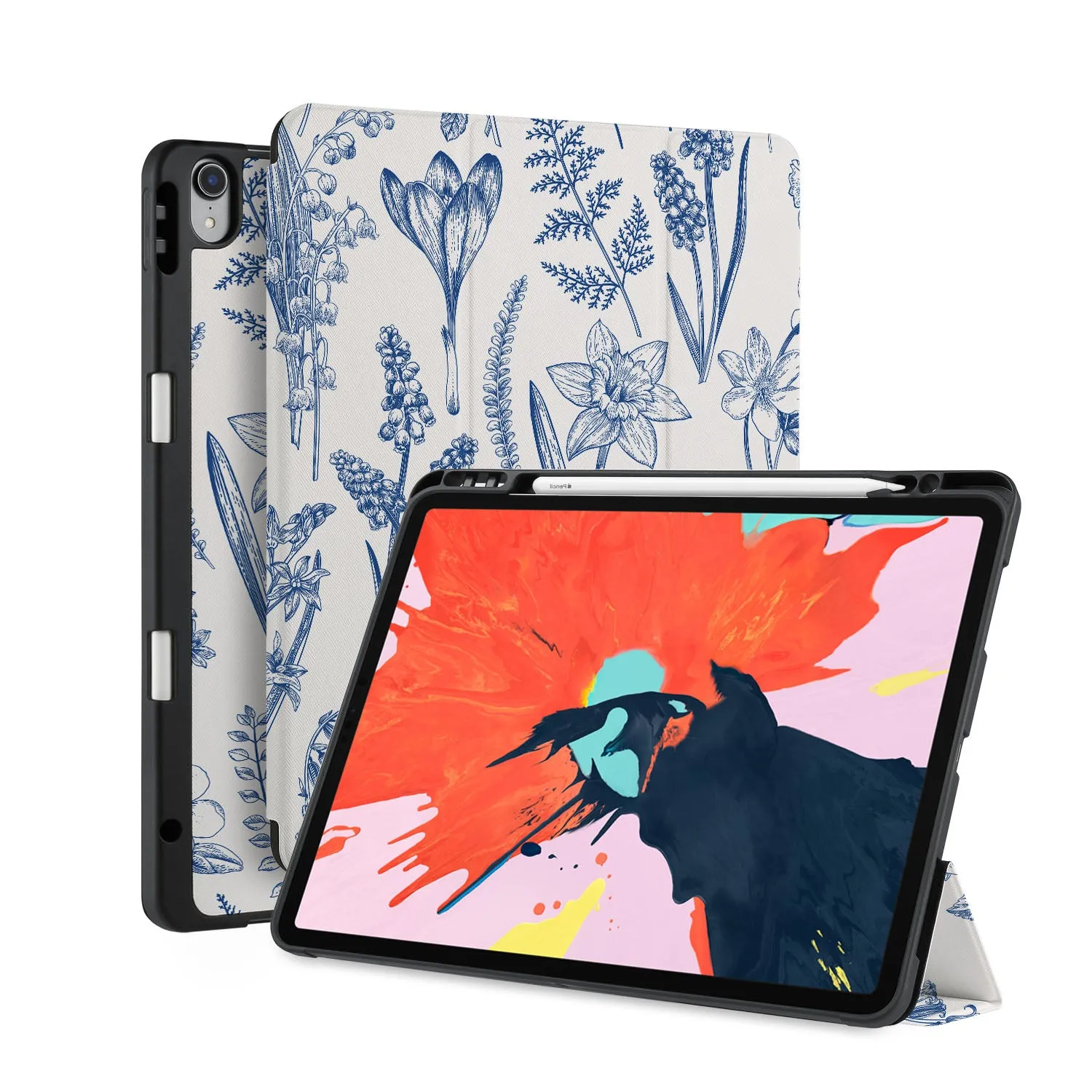 iPad Trifold Case - Flower