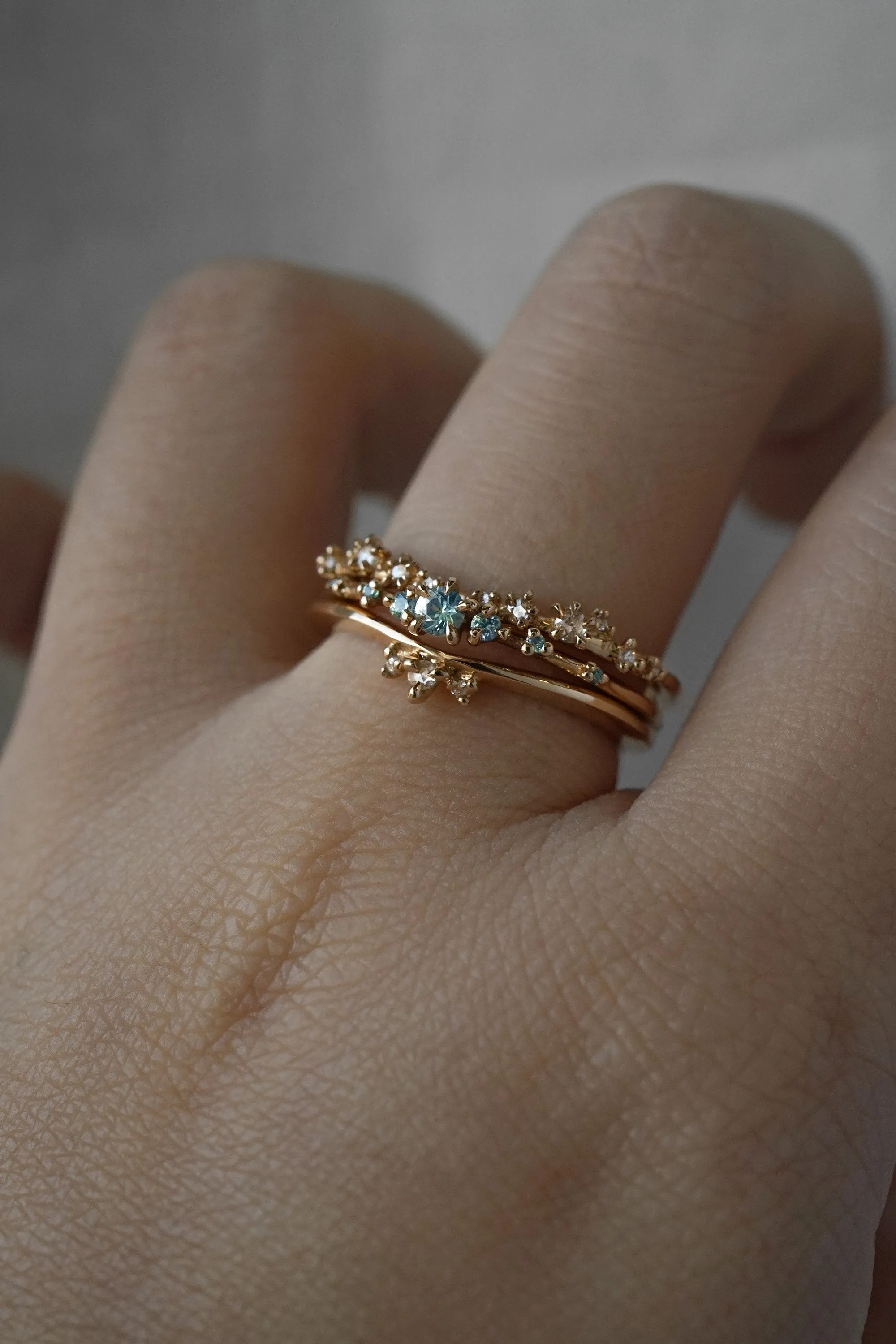 Lab Grown Brilliant Diamond Water Lily Ring