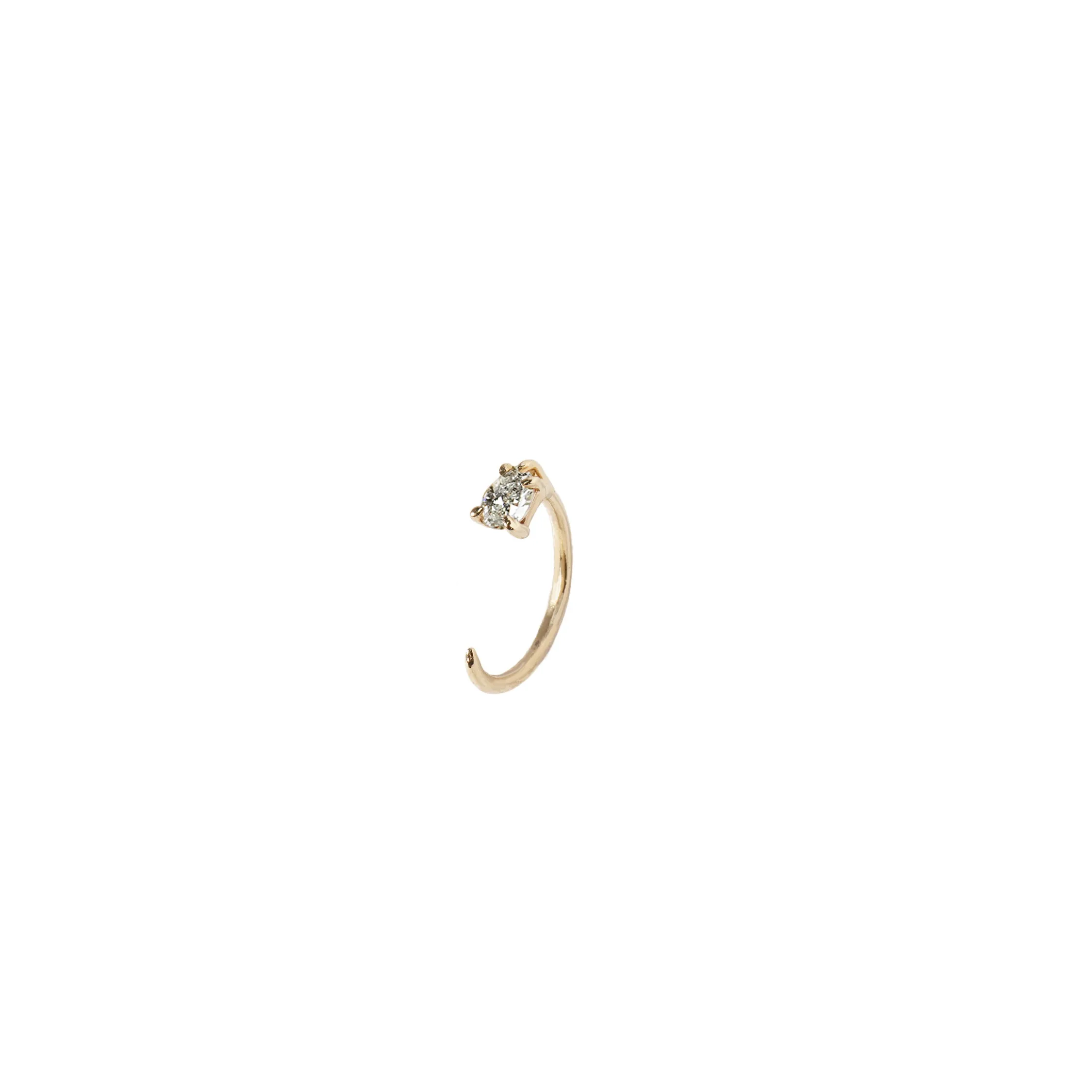 Lab Grown Brilliant Pear Cut Diamond Nectar Earring
