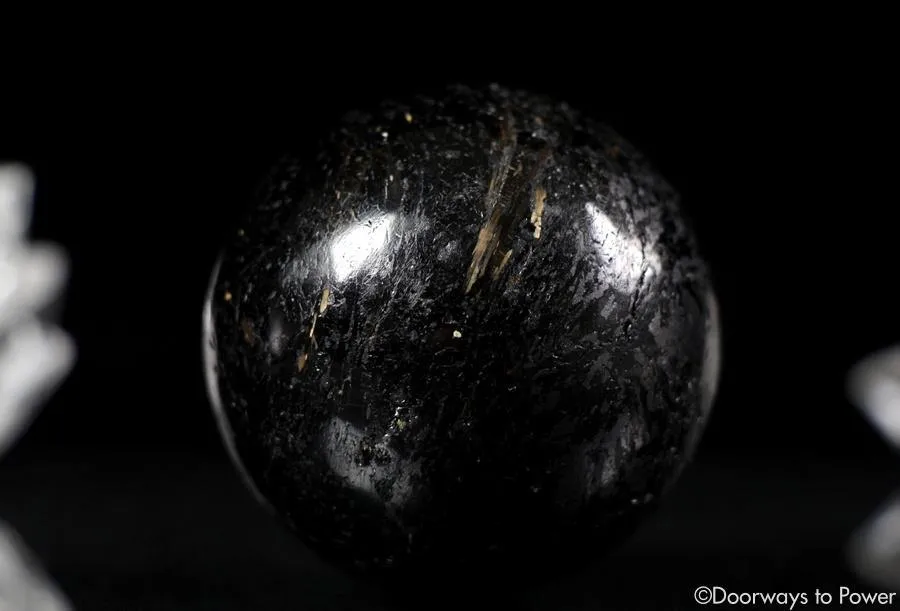 Nuummite Crystal Sphere * Very Rare * 3 Billion years old