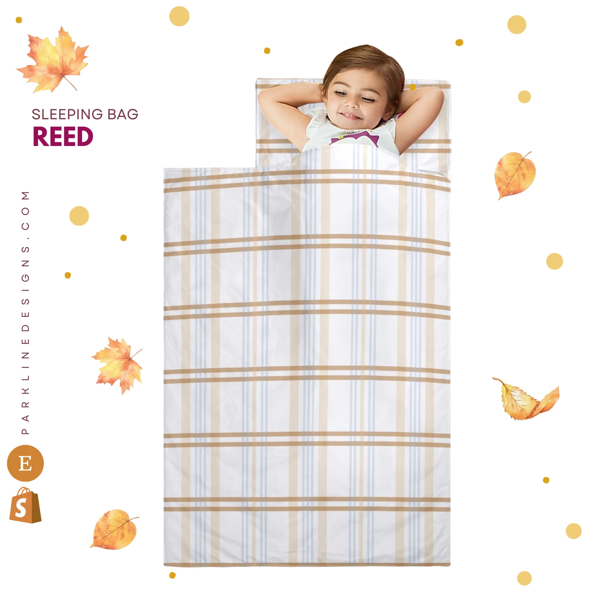 Pumpkin Patch Kids' Long Sleeping Bag | A Catchy Blend of Comfort & Style | Lightweight and Durable Sleeping Bag for Kids