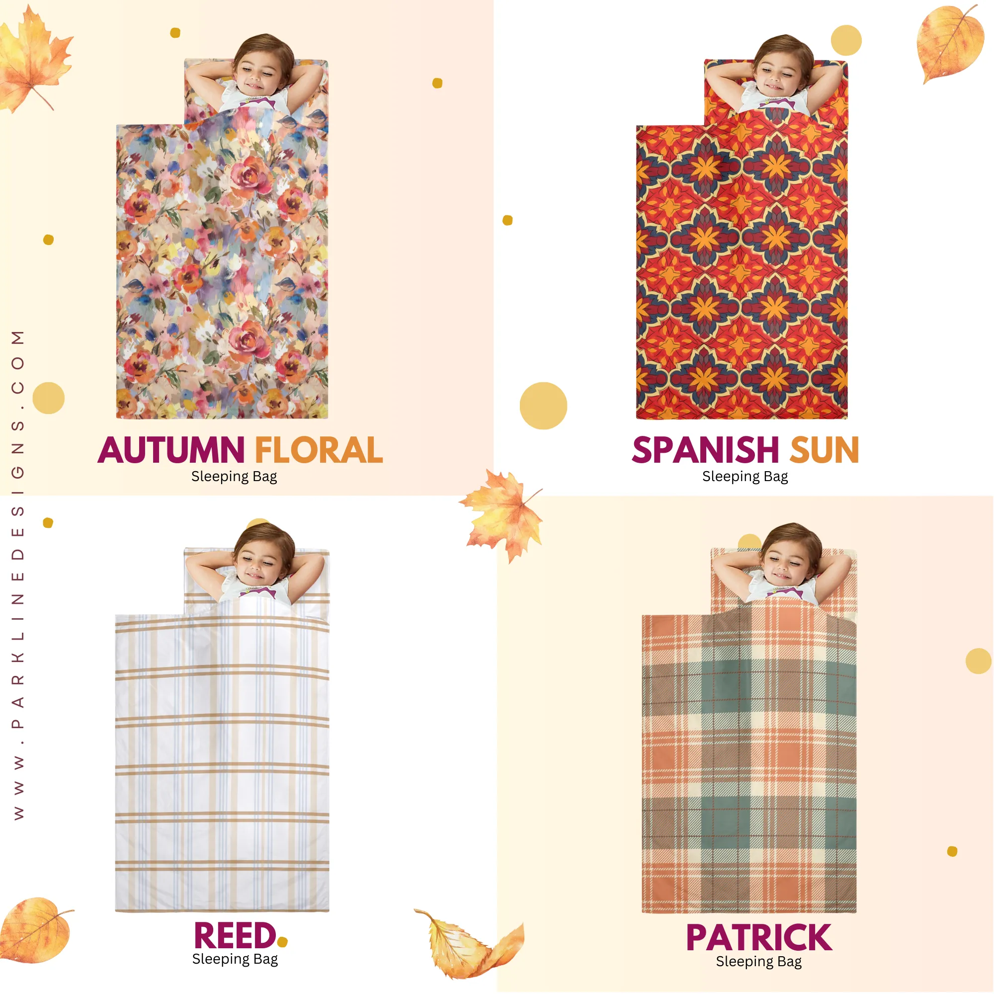 Pumpkin Patch Kids' Long Sleeping Bag | A Catchy Blend of Comfort & Style | Lightweight and Durable Sleeping Bag for Kids