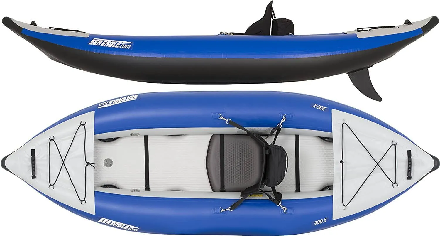 Sea Eagle 300x Pro Package Solo Explorer Kayak Class 4 Whitewater (1 seat 1 paddle)