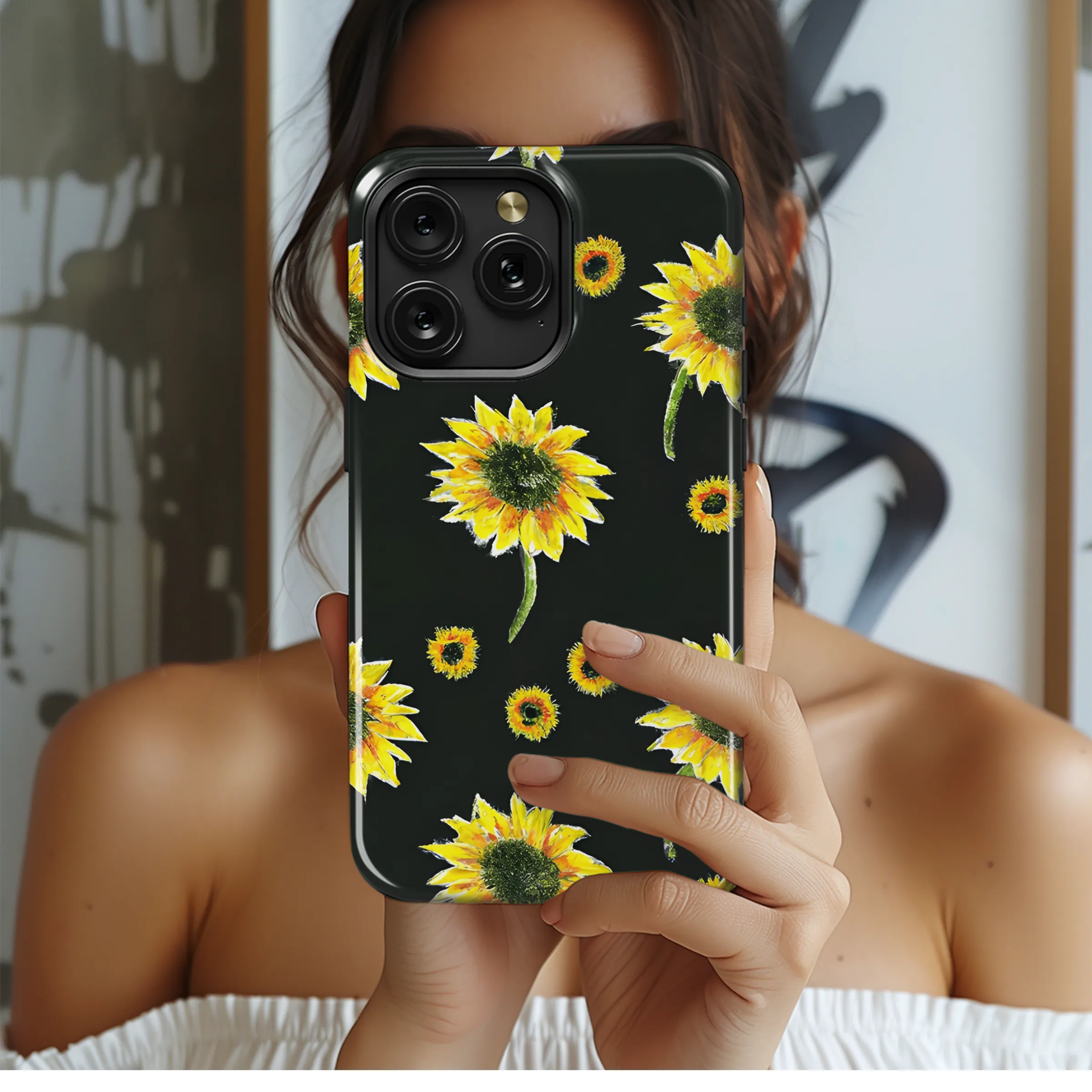 Sunflower Phone Case iPhone Samsung Cover Pixel 3426
