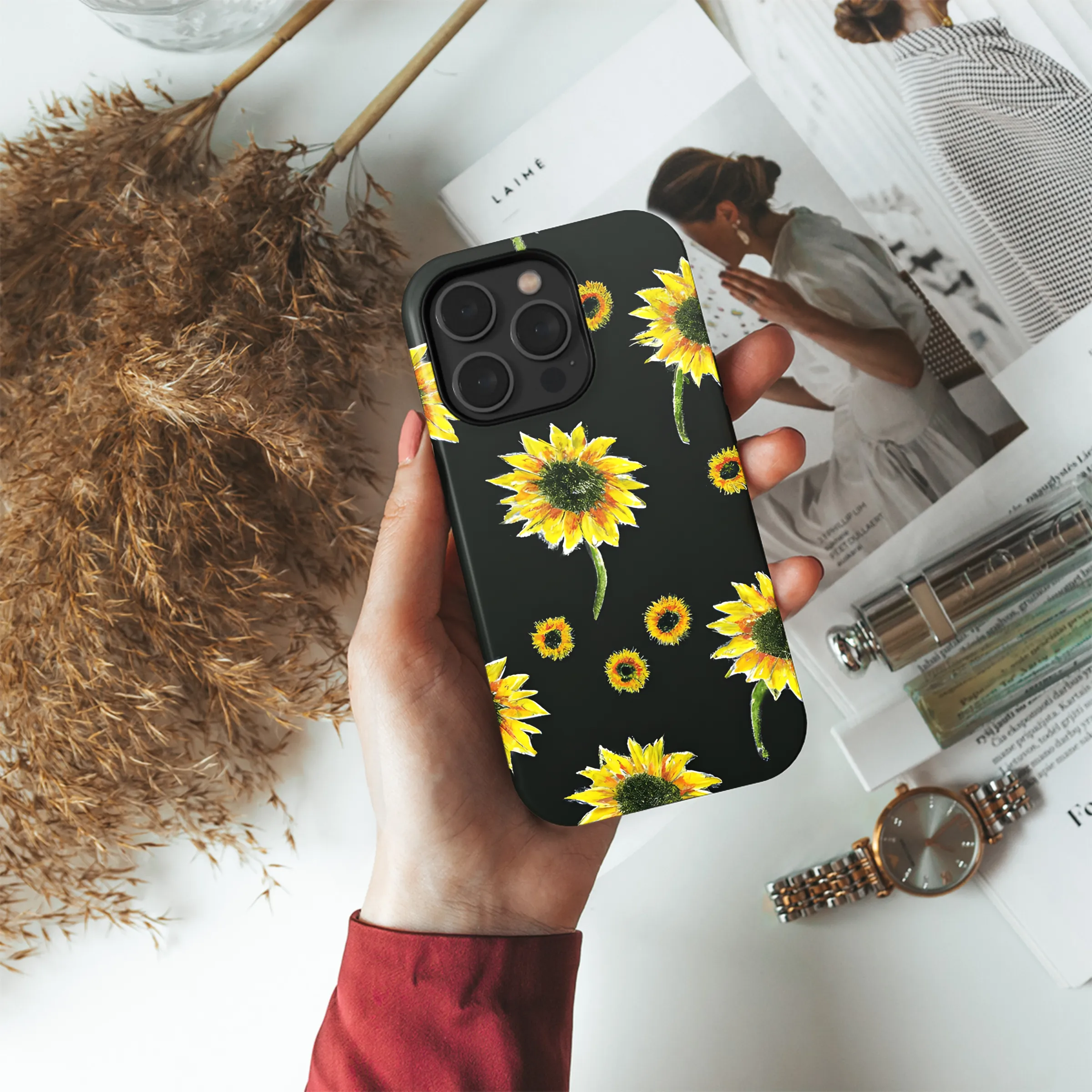 Sunflower Phone Case iPhone Samsung Cover Pixel 3426