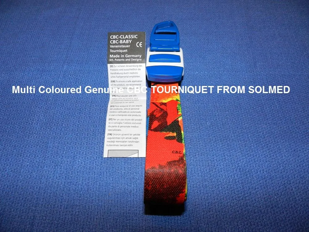 TOURNIQUET REUSABLE CLASSIC WITH MULTI-COLOUR DESIGN X 1