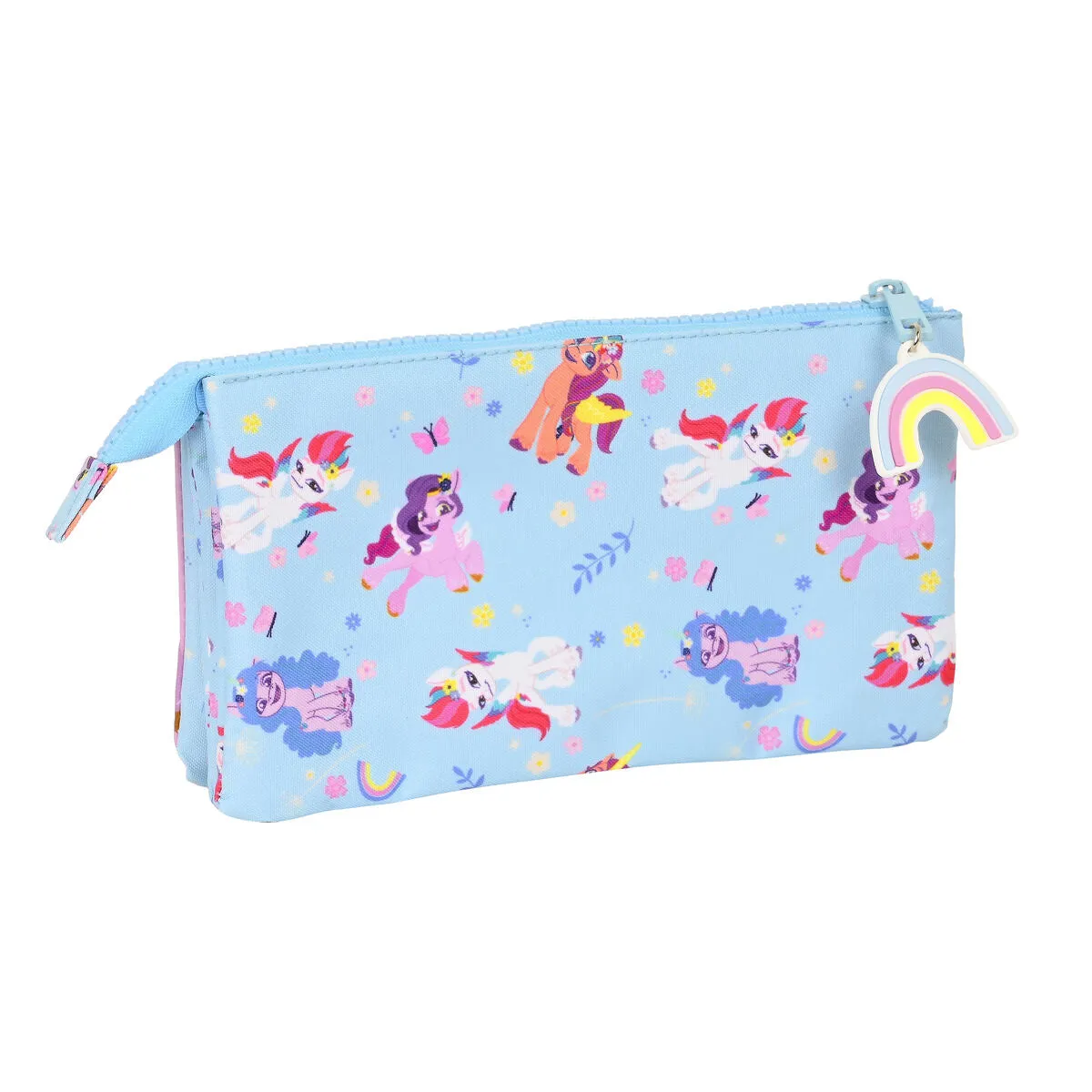 Triple Carry-All My Little Pony Wild & Free Blue Pink 22 X 12 X 3 Cm