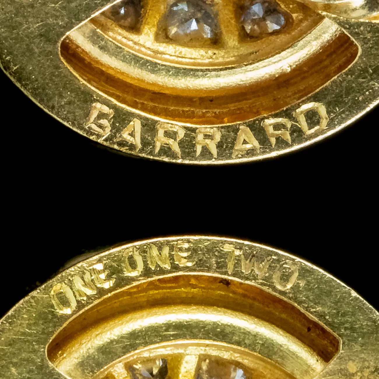 Vintage Diamond Garrard Earrings 18ct Gold 2.6ct Of Diamond Boxed