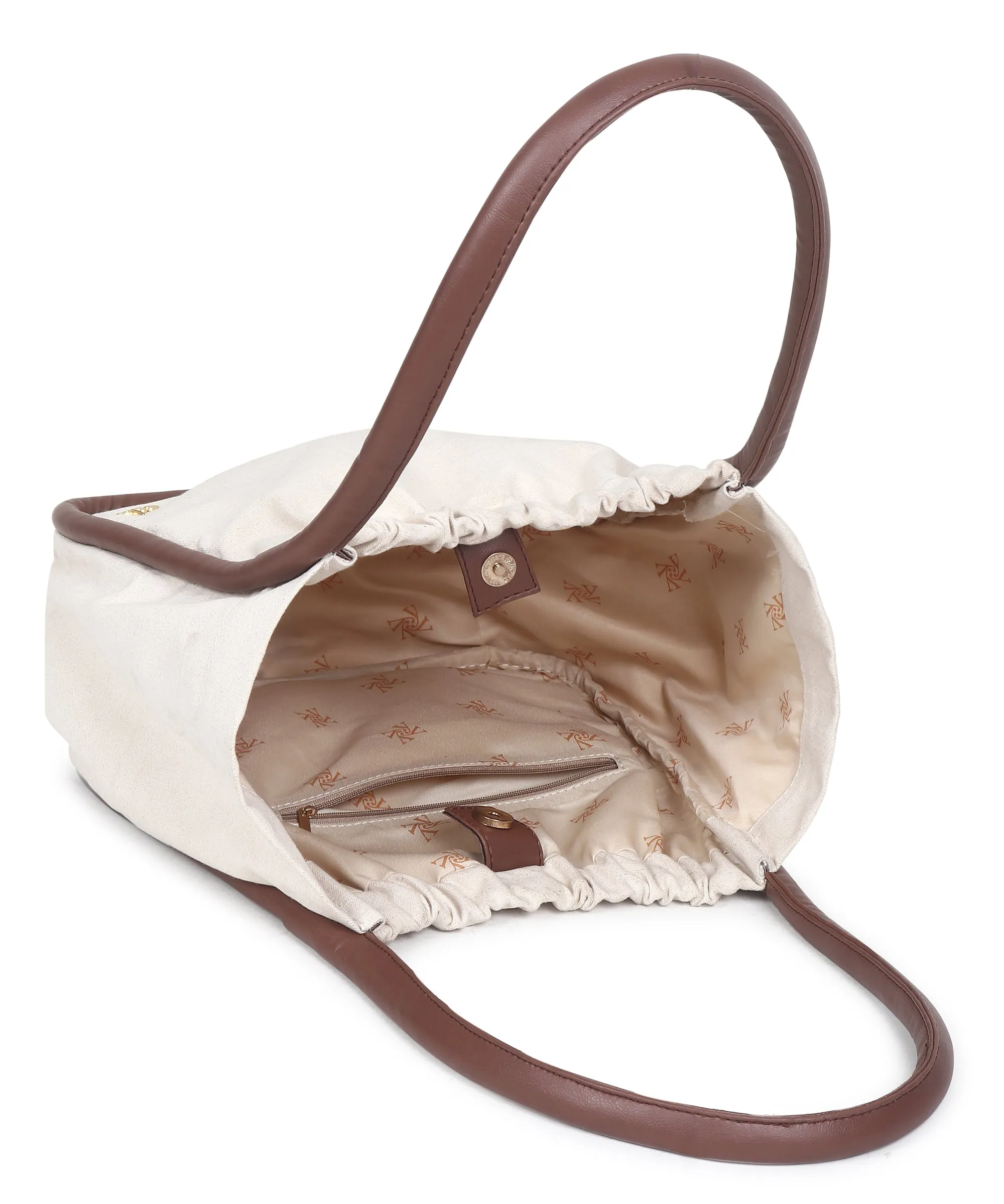 Women Color blocked Medium Solid Shoulder Bag with Pouch